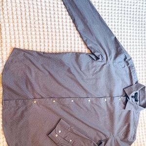 Banana Republic Long Sleeve Stretch Patterned Shirt